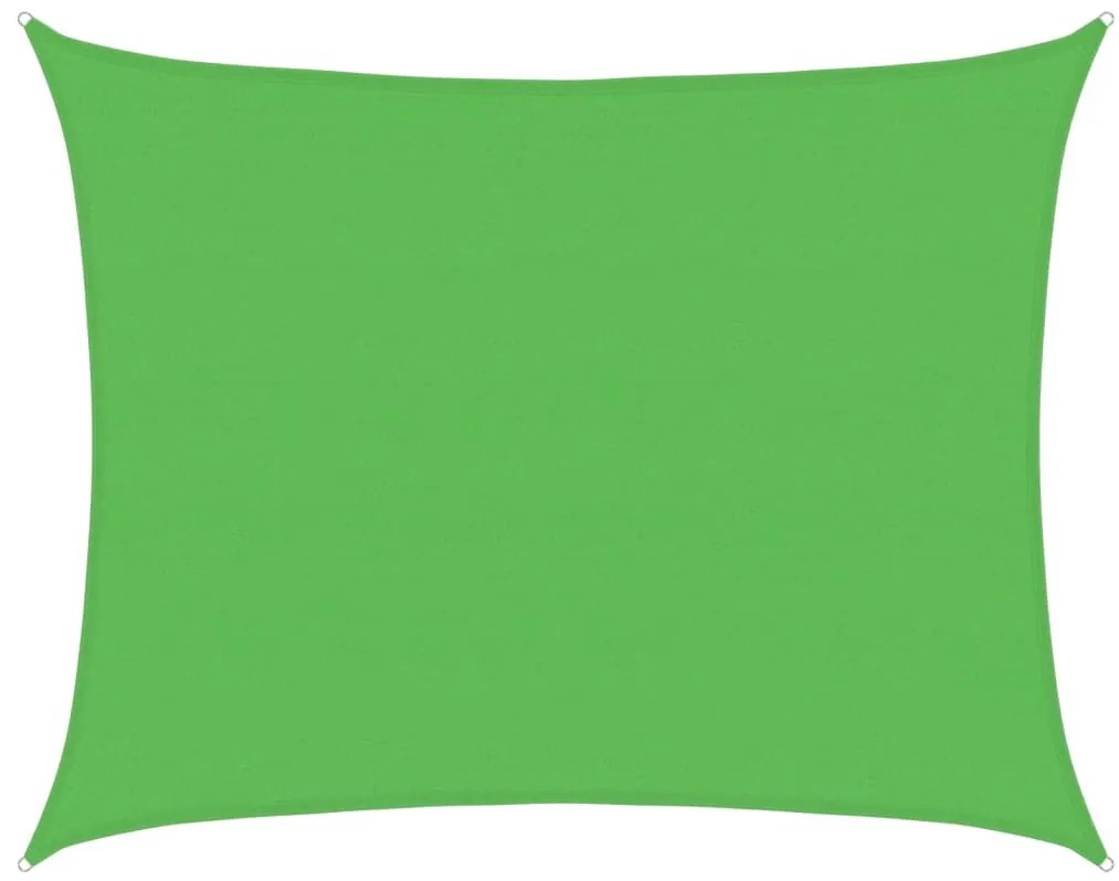 világoszöld HDPE napvitorla 160 g/m² 6 x 7 m