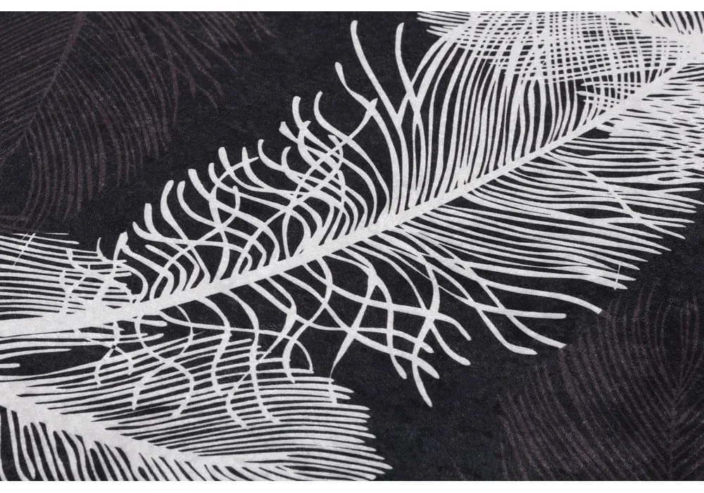 Antracitszürke fürdőszobai kilépő szett 2 db-os 60x100 cm Alisan – Foutastic