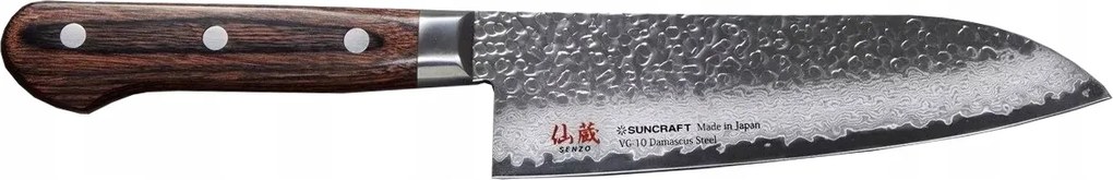 Japán Santoku kés 165 mm Senzo Universal a Suncraft cégtől