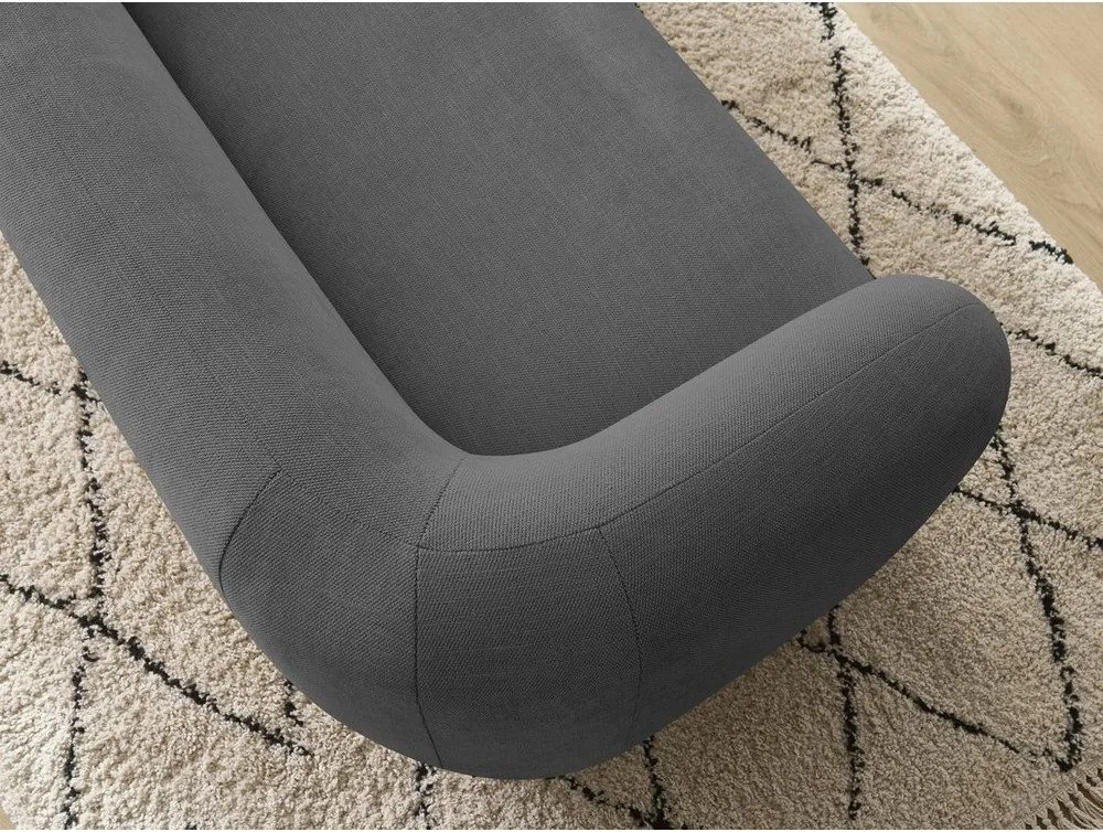 Sötétszürke zsenília kanapé 160 cm Celine – Bobochic Paris