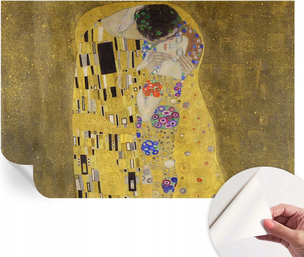 Design fali fotótapéta öntapadós szecessziós pár 104x70 cm