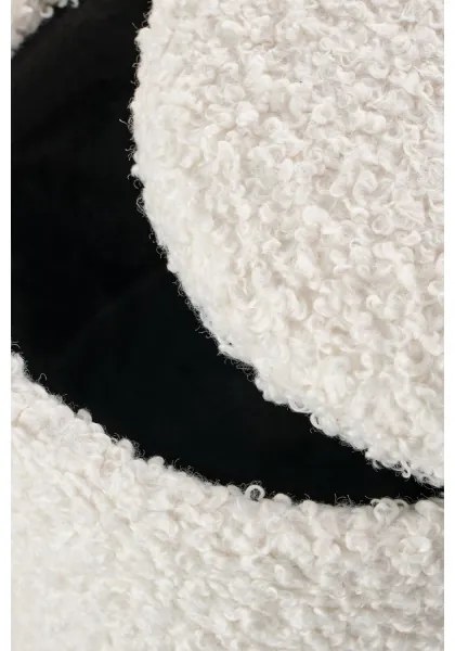 KÉSZLET 2x Taburet CANCUN átm. 31/38 cm fehér/barna