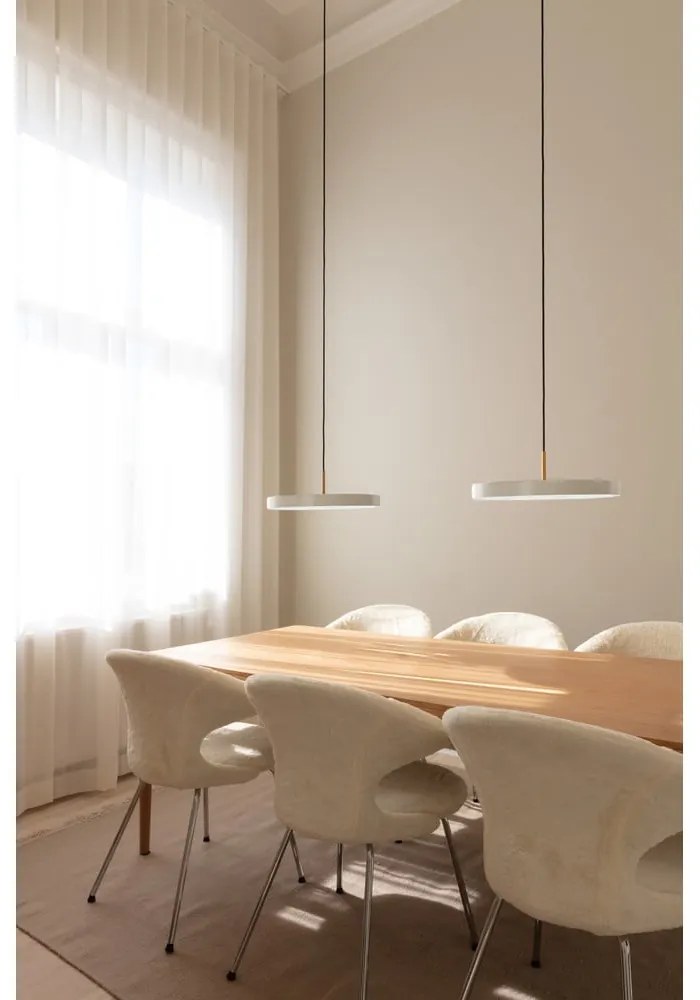 Krémszínű LED dimmelhető függőlámpa fém búrával ø 43 cm Asteria Plus Medium – UMAGE