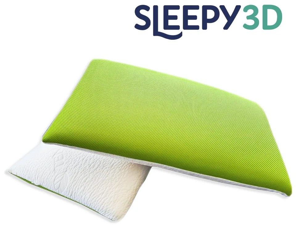 Sleepy 3D Memory párna zöld huzattal 40x70 cm