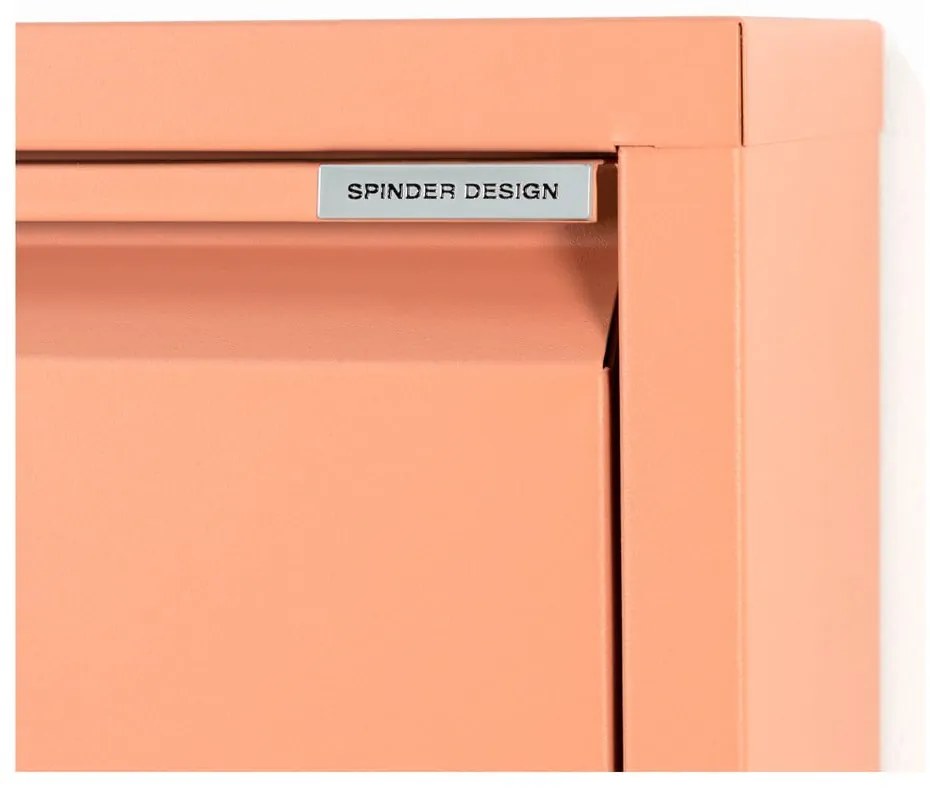 Lazacszínű fém billenő ajtós cipőtartó 75x77,5x22,5 cm Billy – Spinder Design