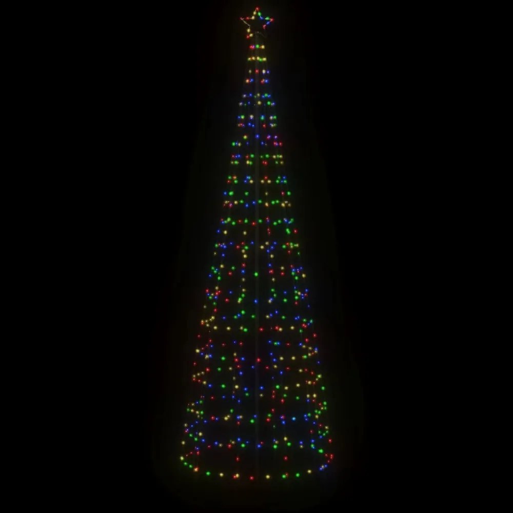 színes LED karácsonyfa tüskékkel 570 LED 300 cm