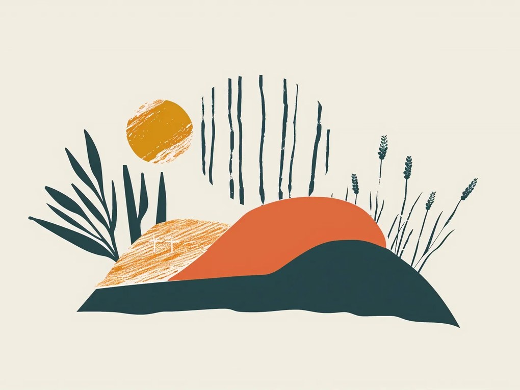 Poszter 80x60cm Este a réten