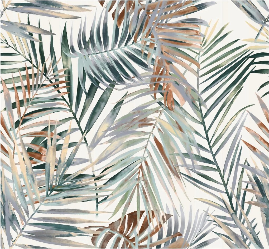 Függönyszövet Függöny anyag Levelek 6655