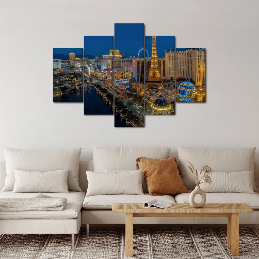 Éjszakai Las Vegas-i kép (150x105 cm)