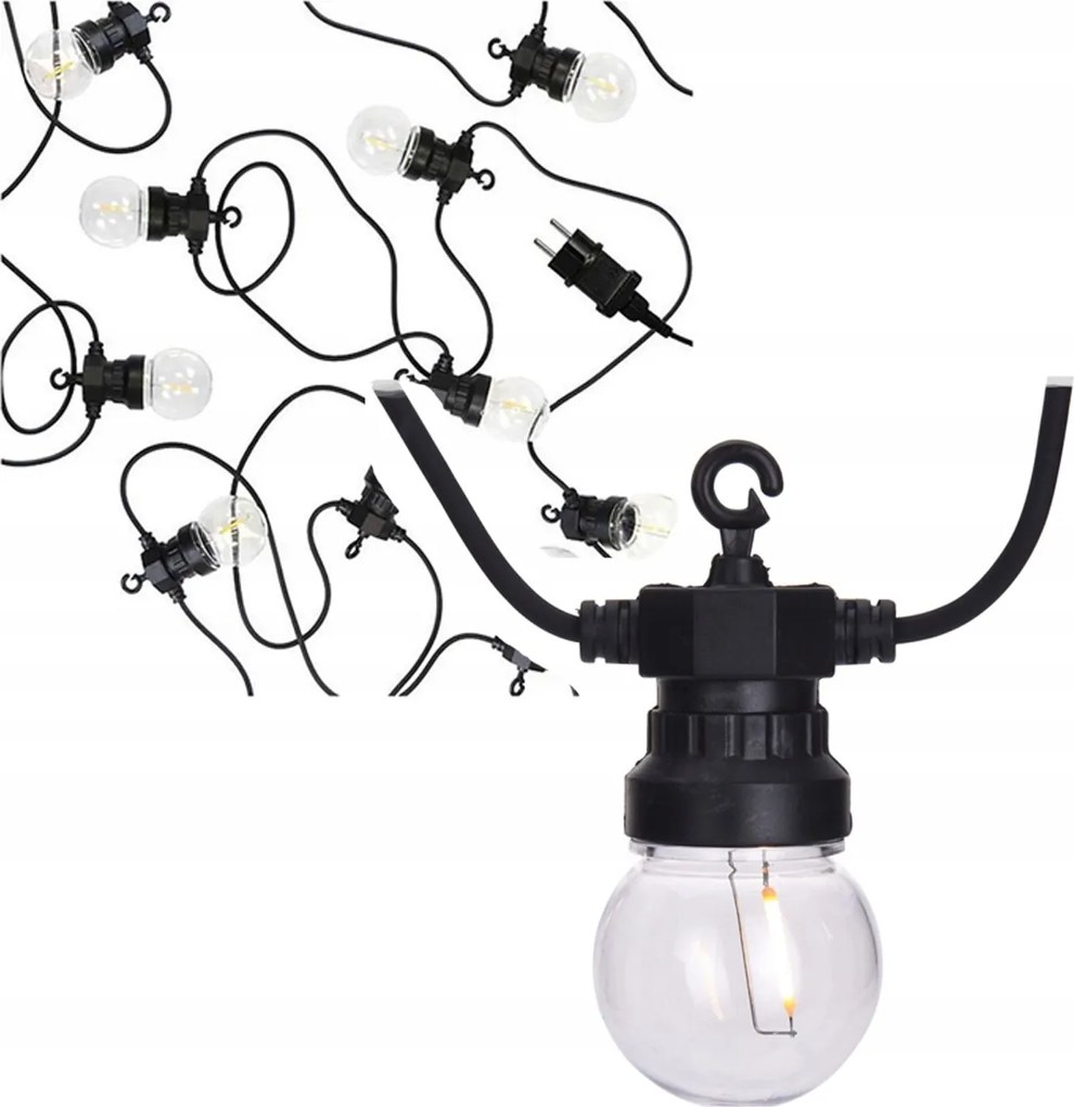 Led Lámpák Izzók loft világítás fénylánc erkély pavilon 12,5 m