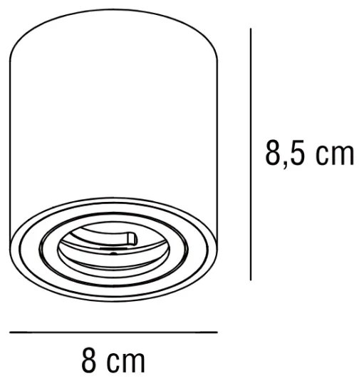 Nordlux - Spotlámpa SABONIS 1xGU10/40W/230V fekete