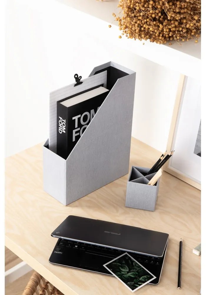 Karton rendszerező szett 4 db-os Hugo Canvas Paper Laminate – Bigso