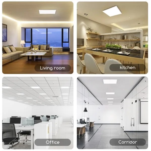 Aigostar - LED Függesztett mennyezeti panel LED/40W/230V 3000K/4000K/6500K 60x60cm fehér