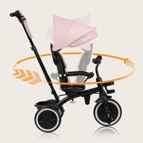 Lionelo - BERRY gyerek tricikli Pink Rose