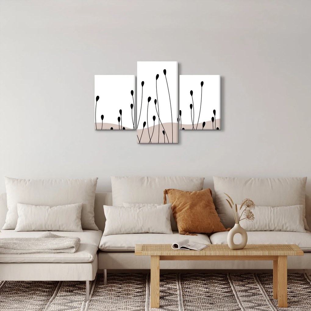 Kép - Grafikus rét N⁰1 (90x60 cm)