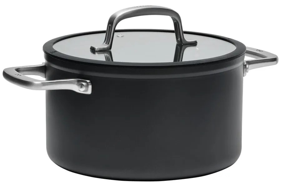 Indukciós tűzhelyhez alkalmas edény fedővel-kerámia felülettel 5,5 l Meda 3.0 – FABINI