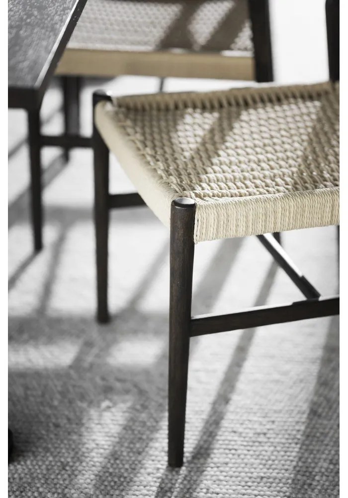 Natúr színű-sötétbarna étkezőszék szett 2 db-os Harlan – Rowico