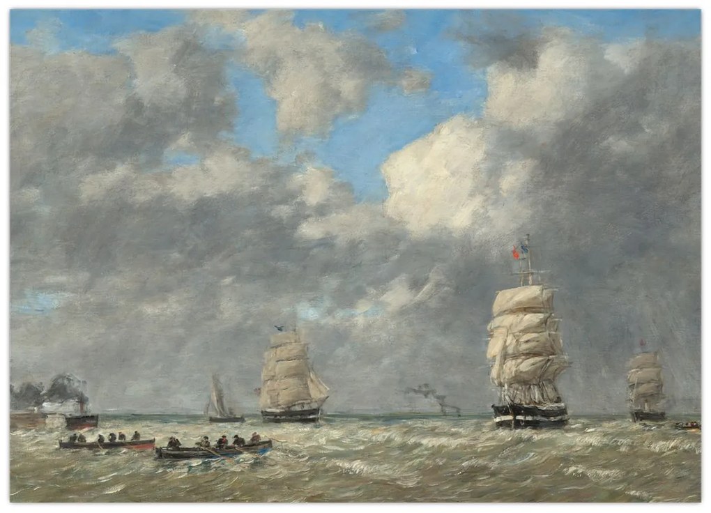 Kép - Eugène Boudin, Le Havre, reprodukciók (70x50 cm)