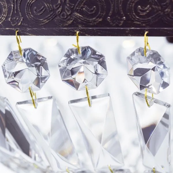 Orion HL 6-1497/3 - Kristály csillár láncon ARILA 3xE27/60W/230V barna/patinás