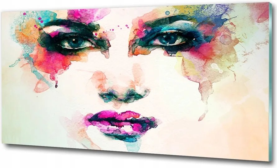 Fotótapéta üveg falra Női portré 125x50