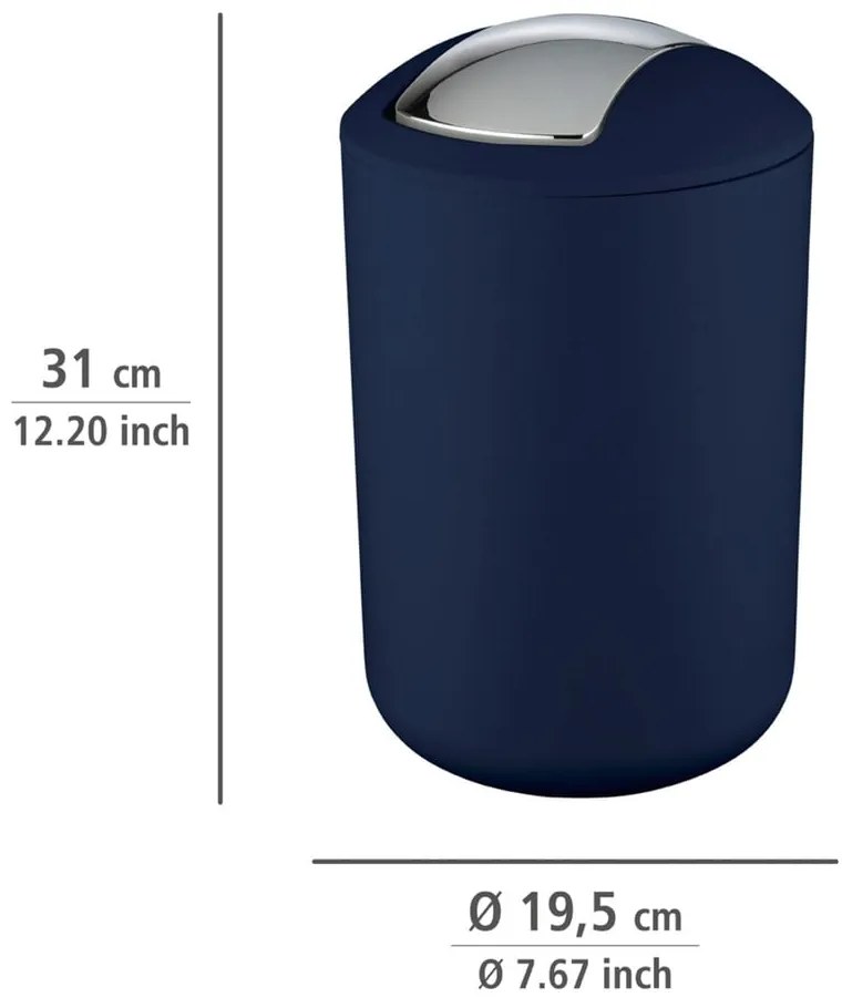 Brasil Dark Blue L sötétkék szemetes - Wenko