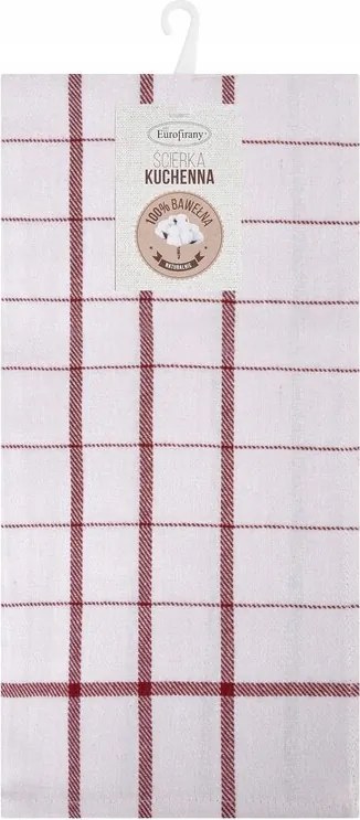 Konyhai törlőkendő 50x70 Check piros