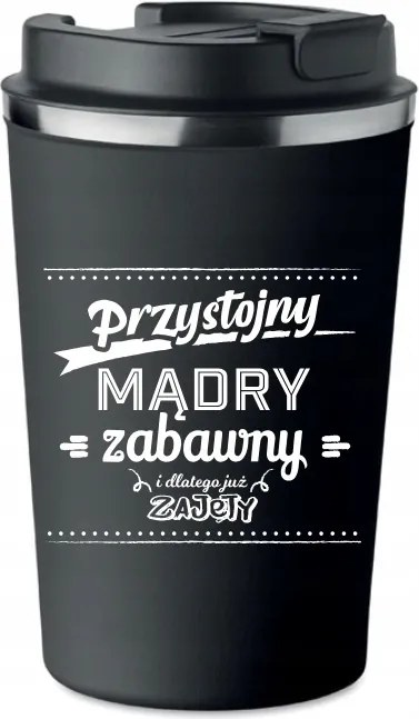 Prémium Termo Bögre fekete Valentin Nap Jóképű fiúnap KT_324