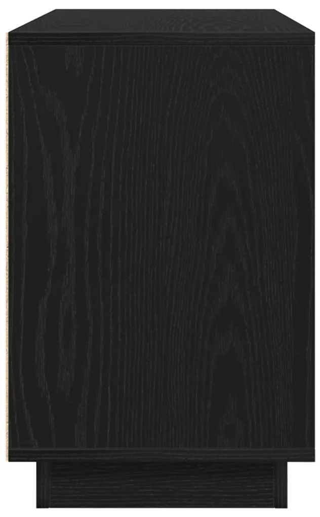 Oldalszekrény Fekete Tölgy 102x35x55 cm Mérnöki Fa