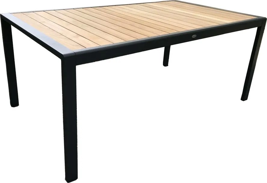 Szürke fém hatszemélyes kerti étkezőgarnitúra Annecy – Rojaplast