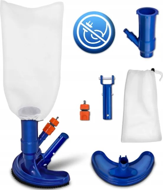 Tillvex Medence Porszívó Készlet szívó kefével, gyűjtőzsákkal