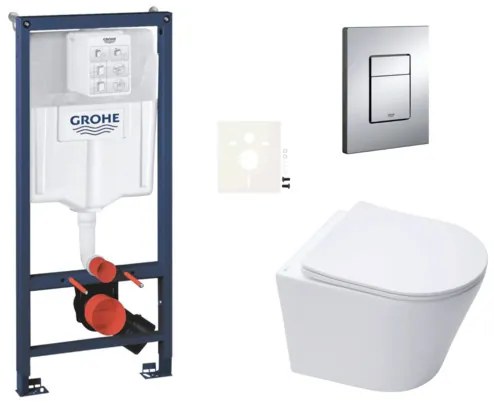 Fali WC szett SAT Infinitio előtétfalas szereléshez SIKOGRSIN10E