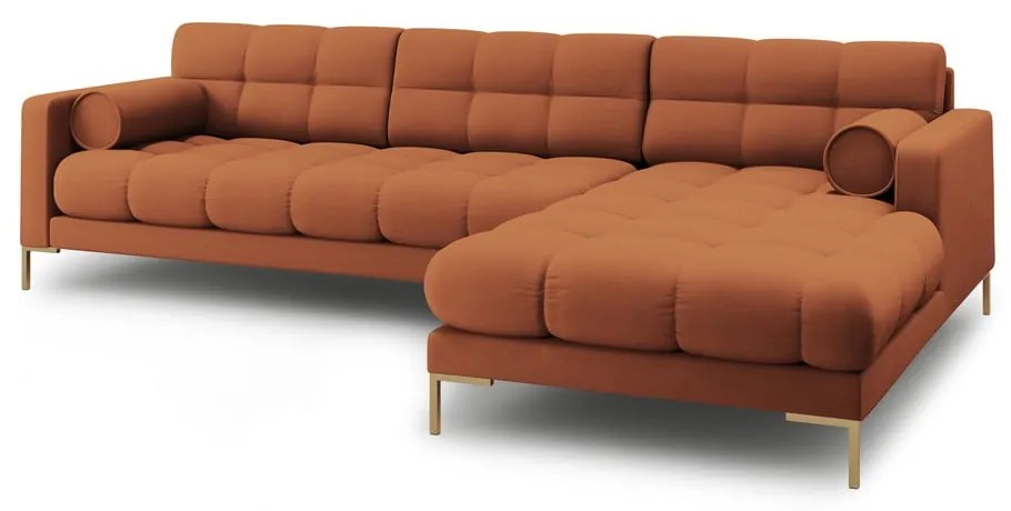 Téglavörös sarokkanapé (jobb oldali) Bali – Cosmopolitan Design