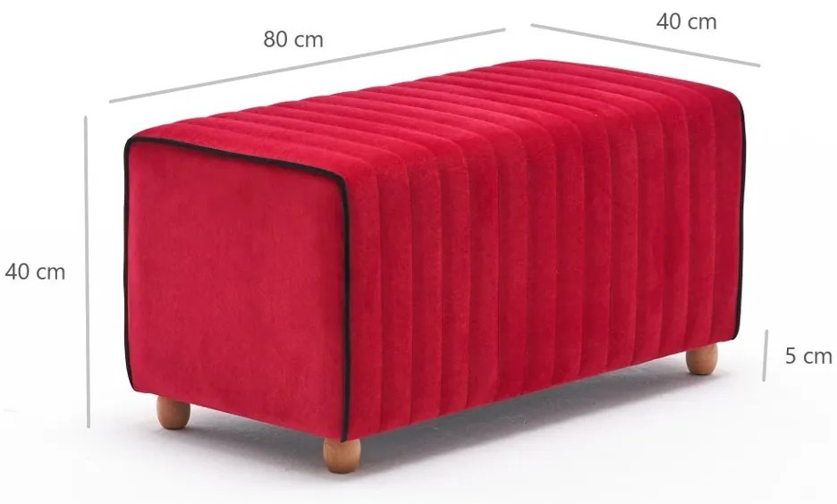 Mabel Puf Red zsámoly