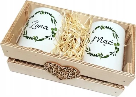 Ajándék Házassági Évfordulóra Bögre Láda Férj Feleség Pár Jubileum Esküvő