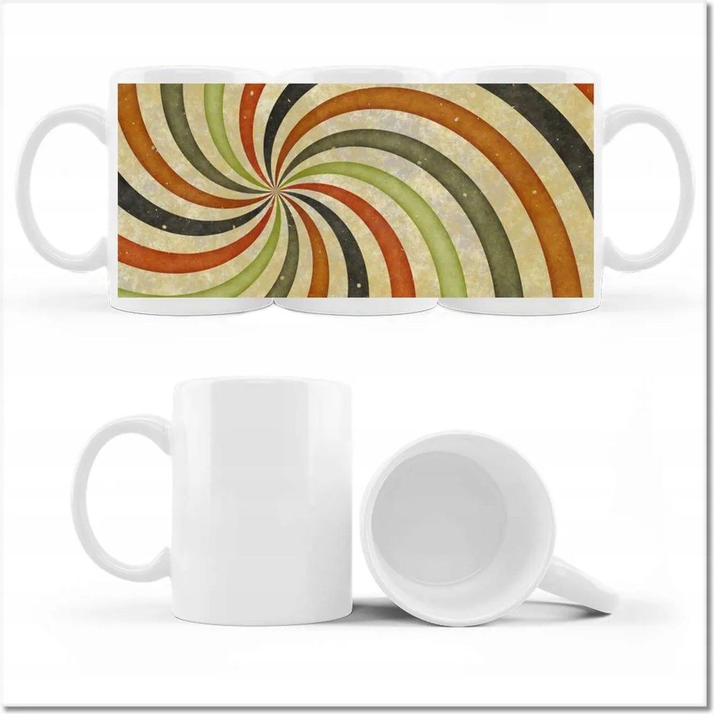 Nyomott mintás bögre Tekercses