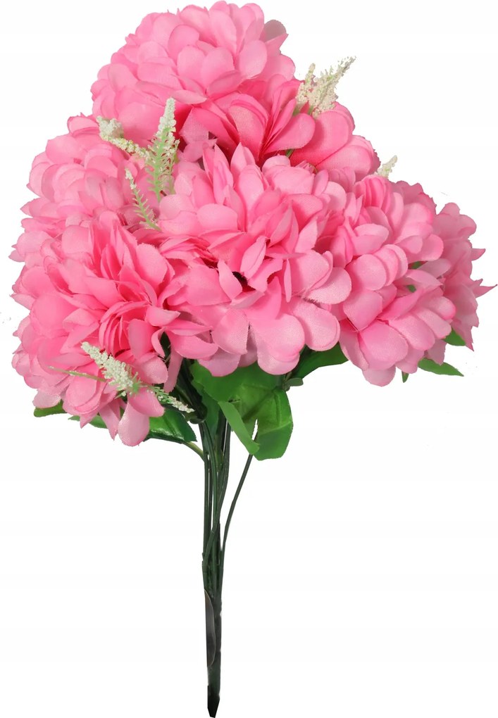 8 Db-os Krizantém Csokor Gipszkartonnal Rózsaszín Virágokkal