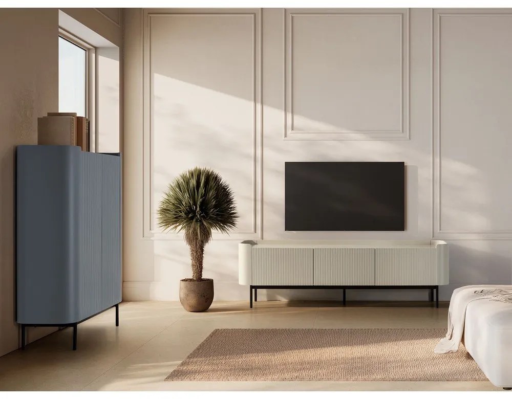 Szürkéskék szekrény 100x140x40 cm Willa – MOME