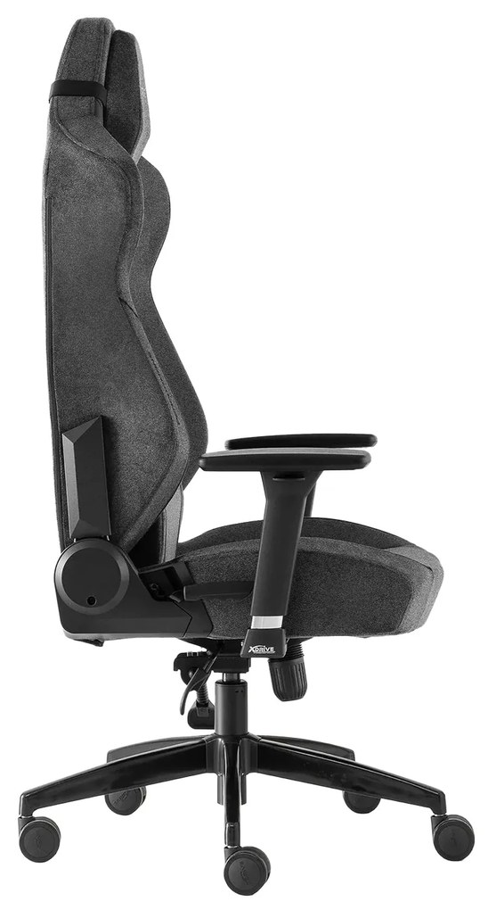 Anka Professzionális gamer szék, nyakpárna, derékpárna, 3D kartámasz, szürke szövet