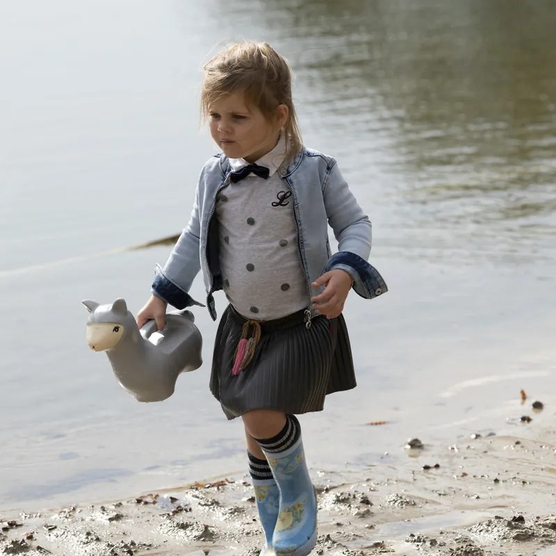 Láma alakú locsolókanna, 1,7 literes, szürke