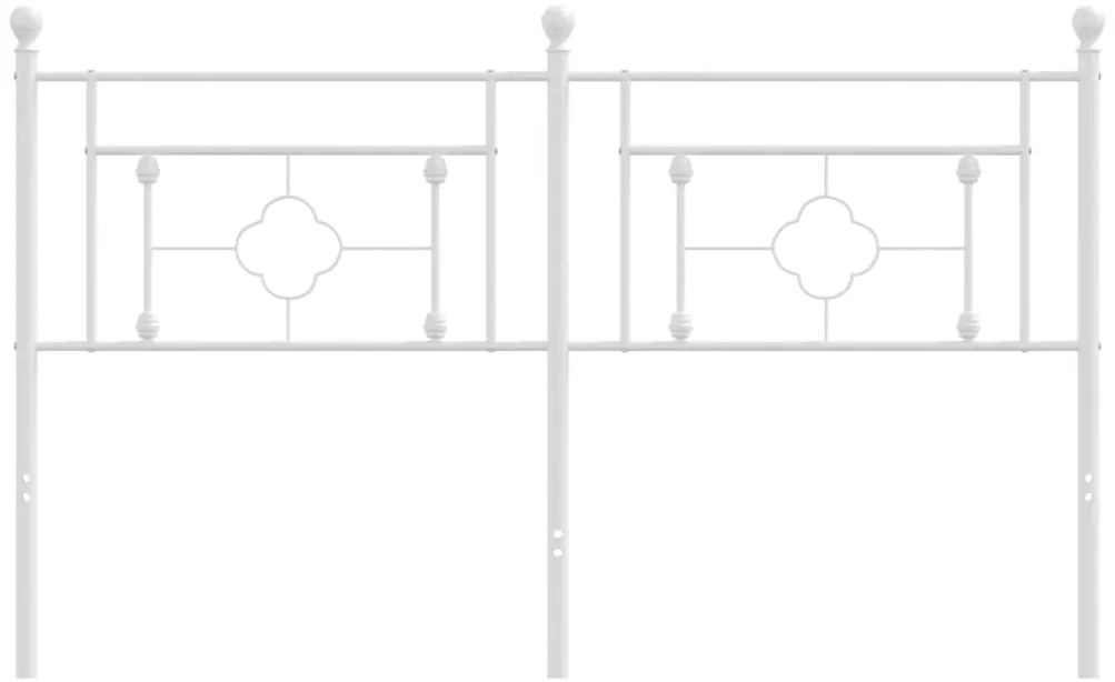 fehér fém fejtámla 150 cm