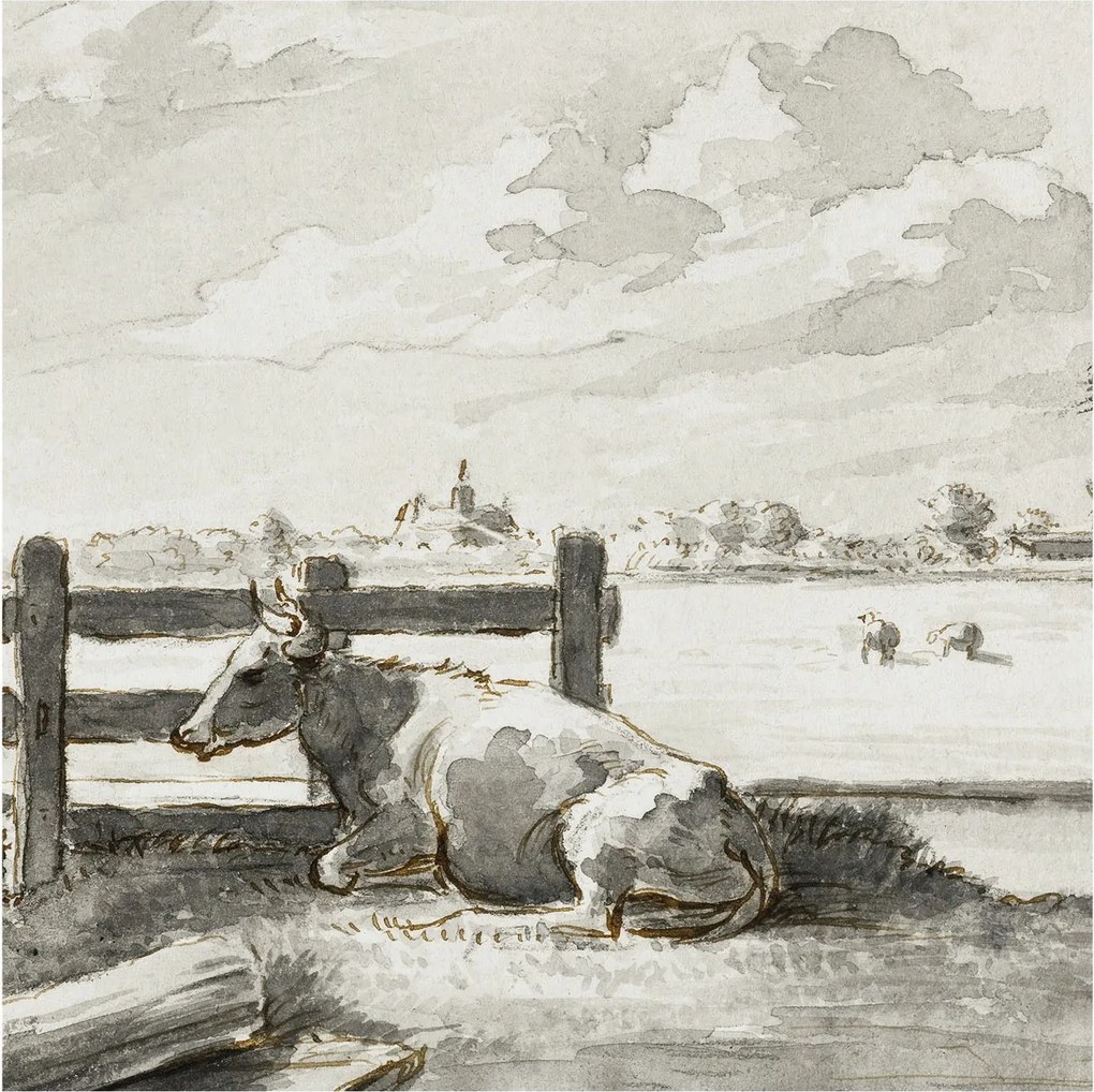 Fali fotótapéta Étkezőbe Vidéki idill 250x250 Ragasztó