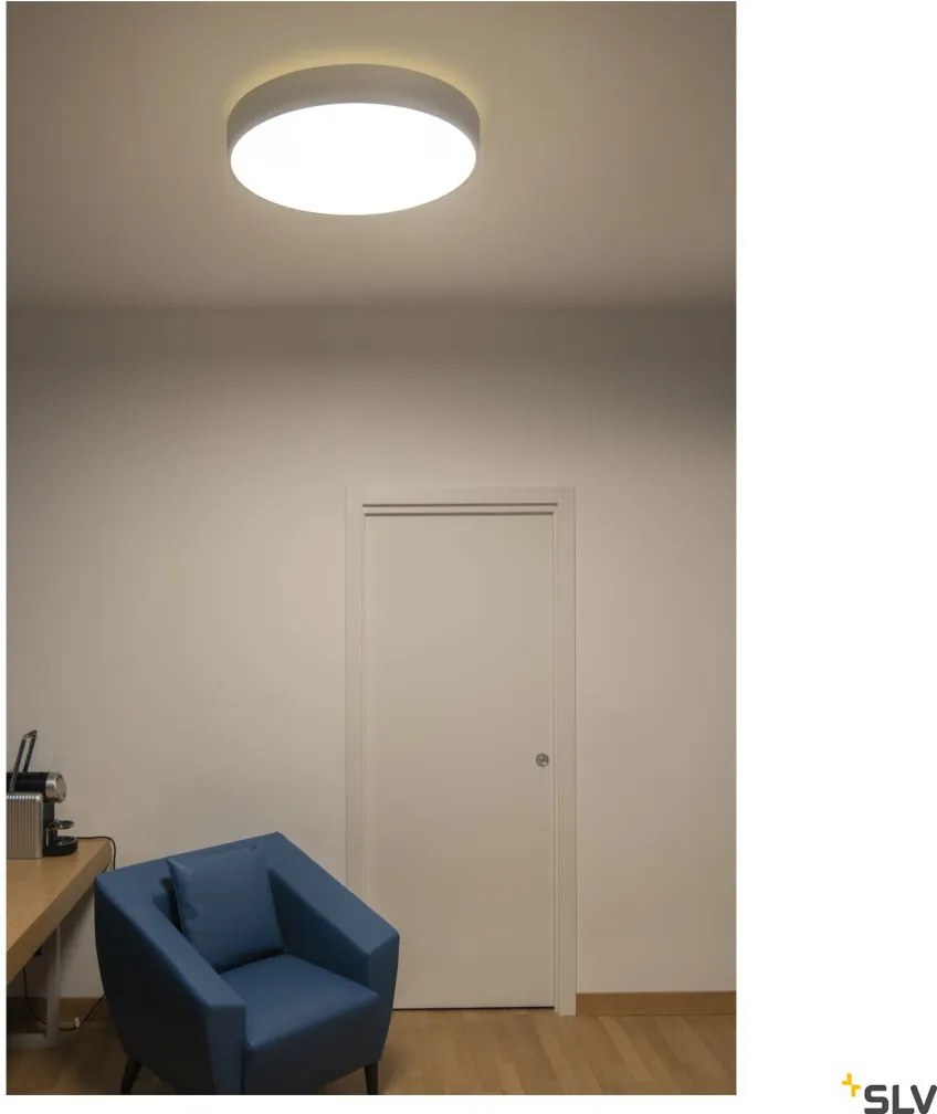 SLV 1001880 MEDO Kerek Mennyezeti Lámpa Szürke LED IP20