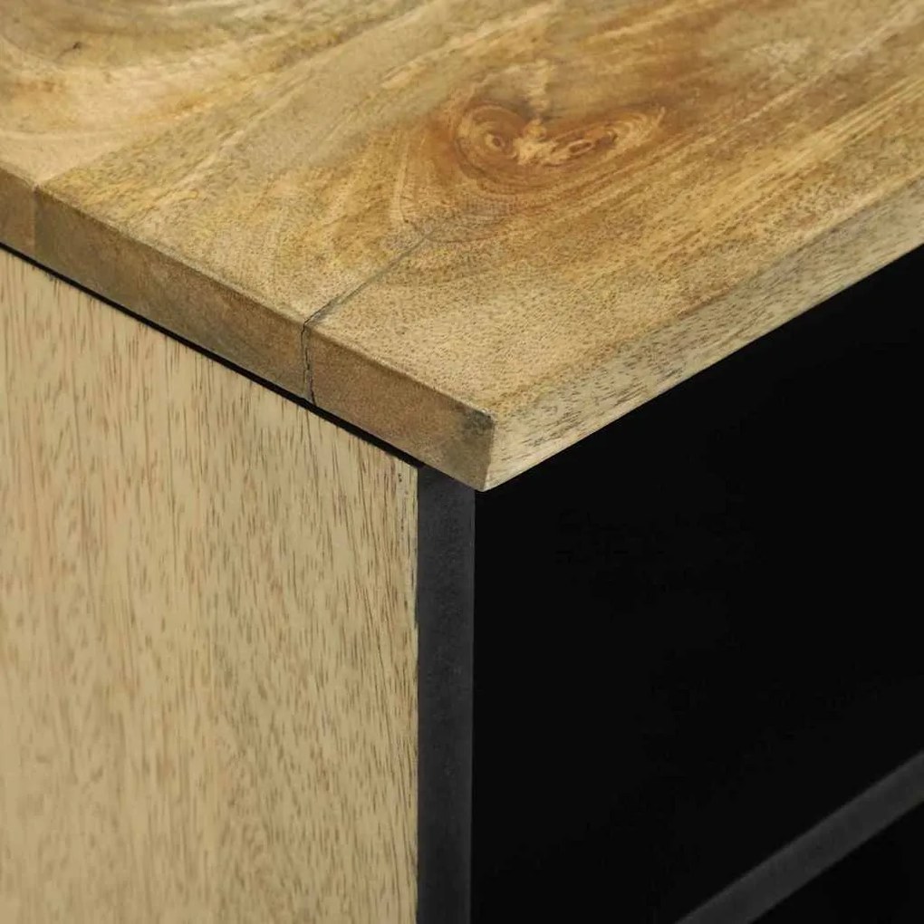 Média tároló szekrény Barna 80 x 33.5 x 46 cm tömör mangófa