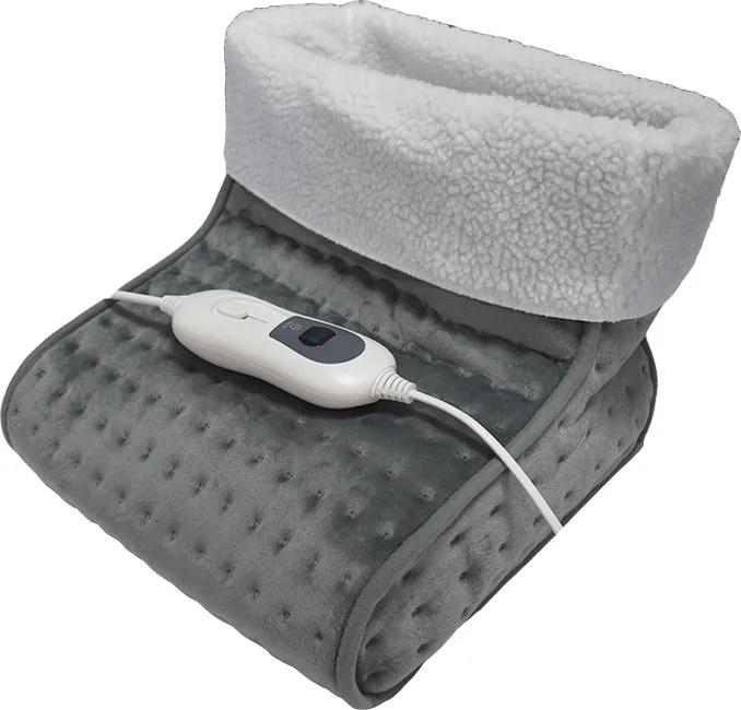 Elektromos Lábmelegítő Puha Meleg Szürke Szőrmével