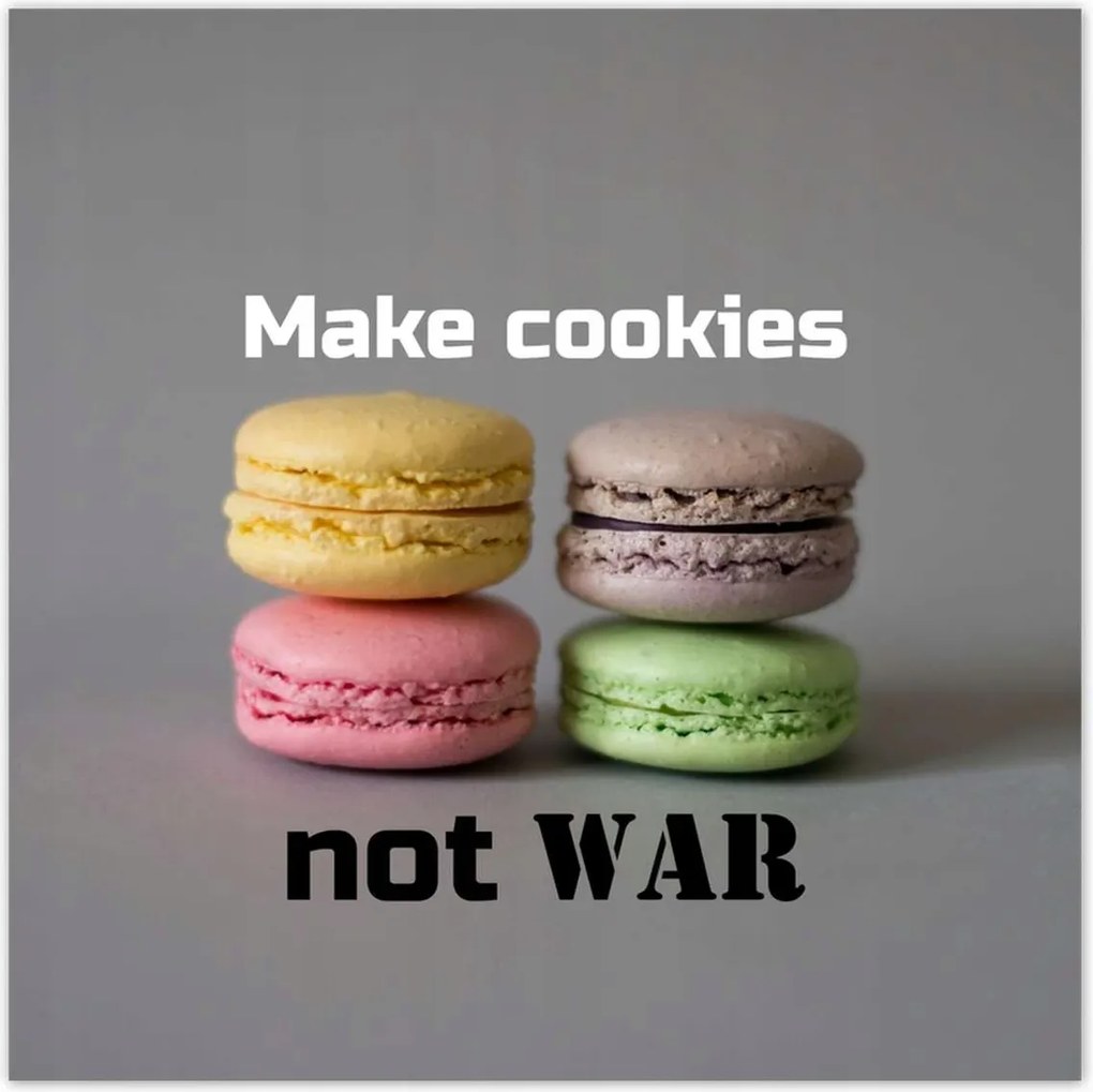 Poszterek 30x30 Make cookies not War