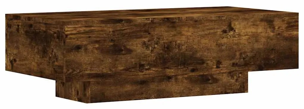 Füstös tölgy színű szerelt fa dohányzóasztal 100x49,5x31 cm