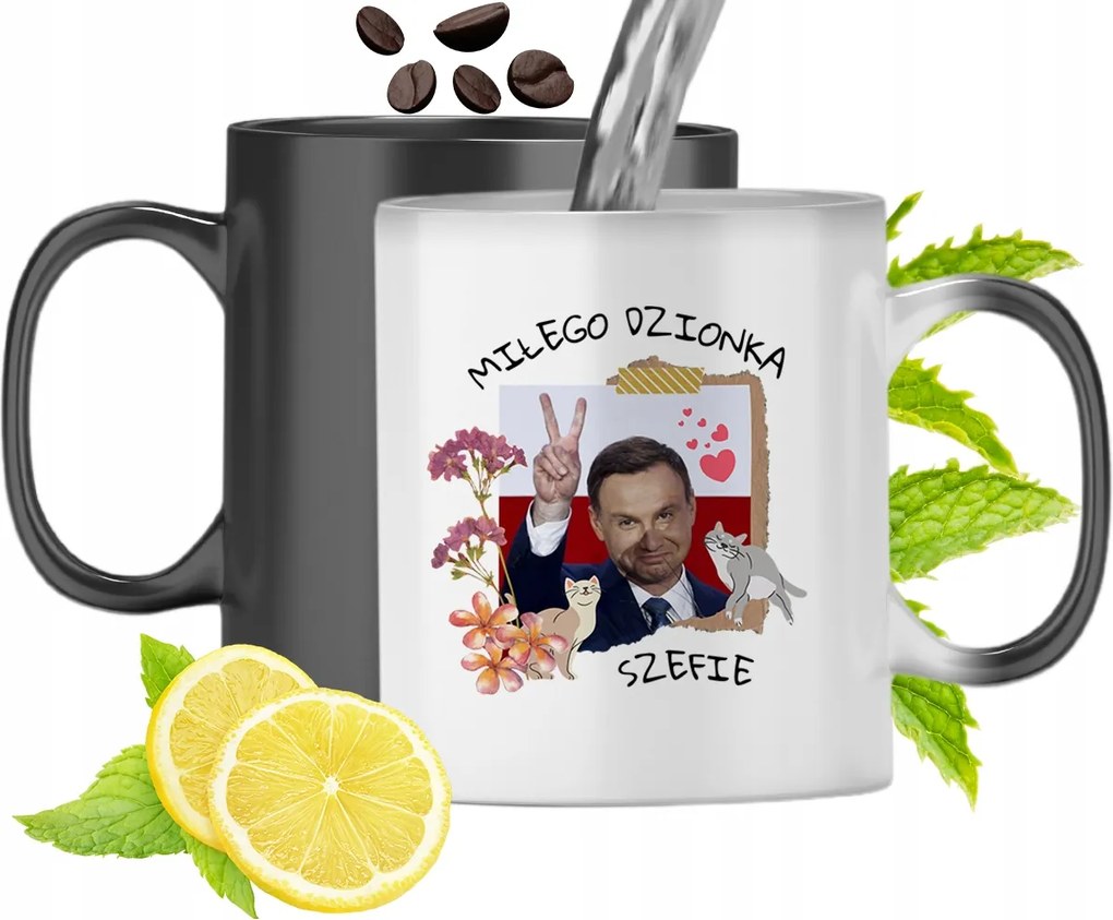 Duda András Színváltó Mágikus Bögre fényképes nyomtatással