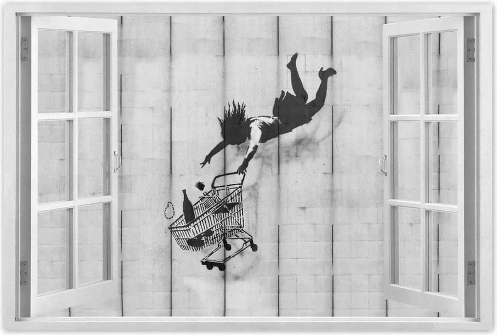 Poszterek 90x60 Banksy kosár