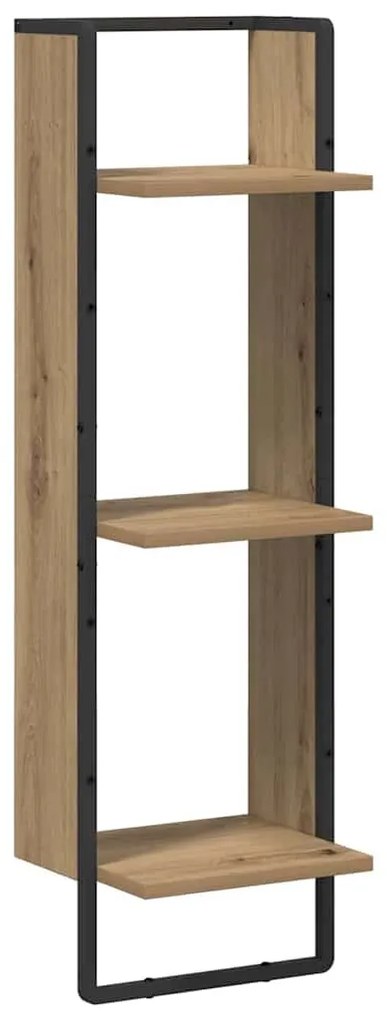 Falpolc polcokkal Artisan tölgy 30 x 25 x 100 cm Faanyag