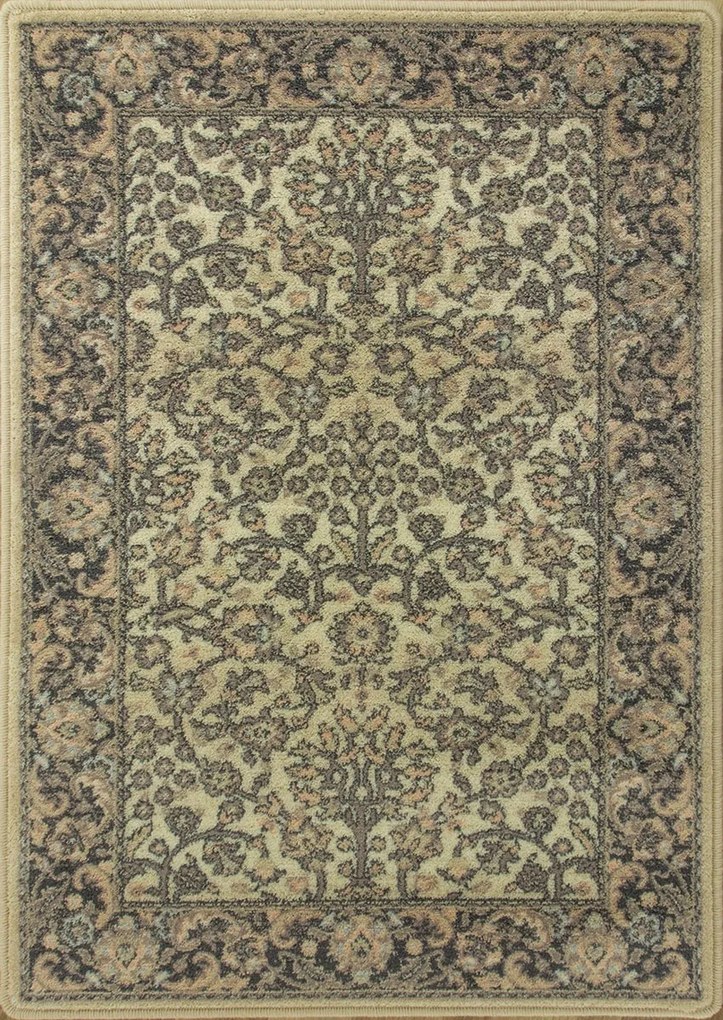 Szürke Gyapjú Szőnyeg Isfahan Itamar Alabástrom Vintage Agnella 200x300 cm